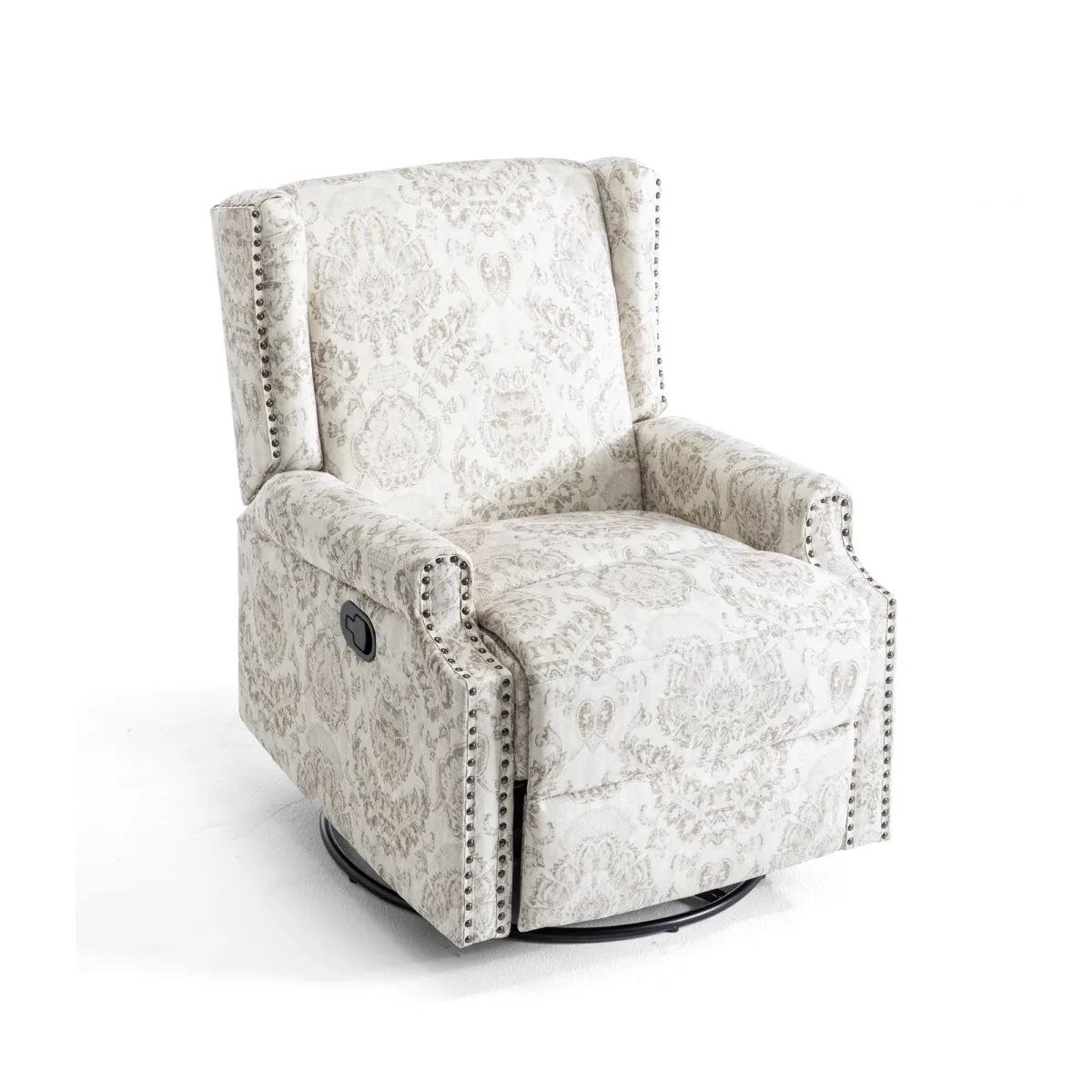 Upholstered Swivel Recliner - Image 2