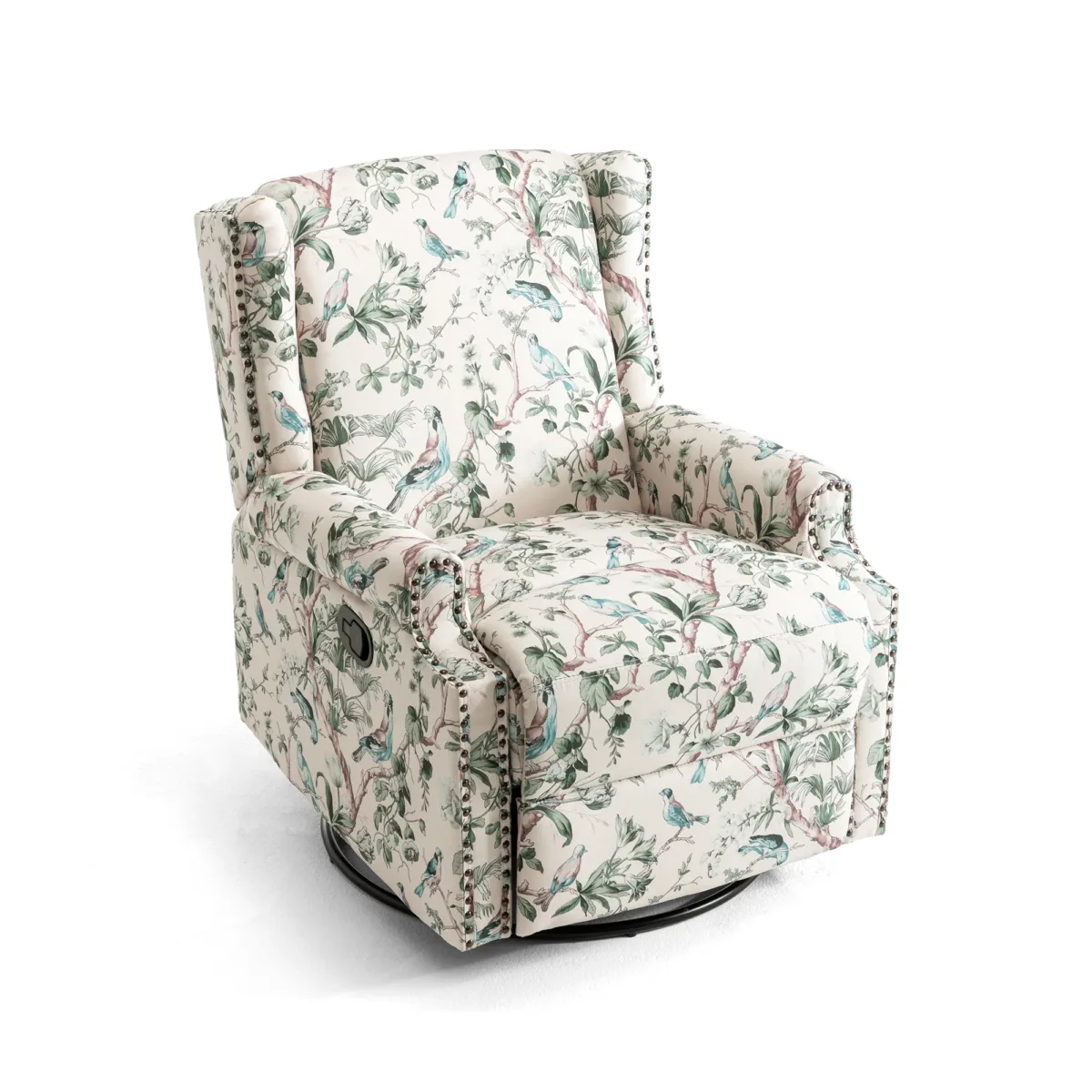 Upholstered Swivel Recliner - Image 3