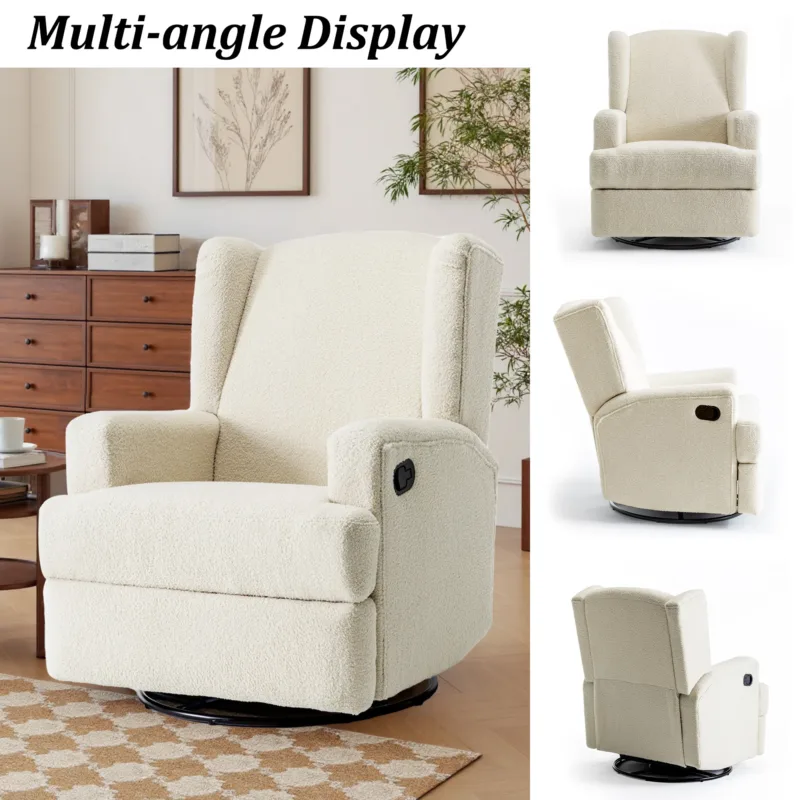 Upholstered Swivel Reclining - Image 10