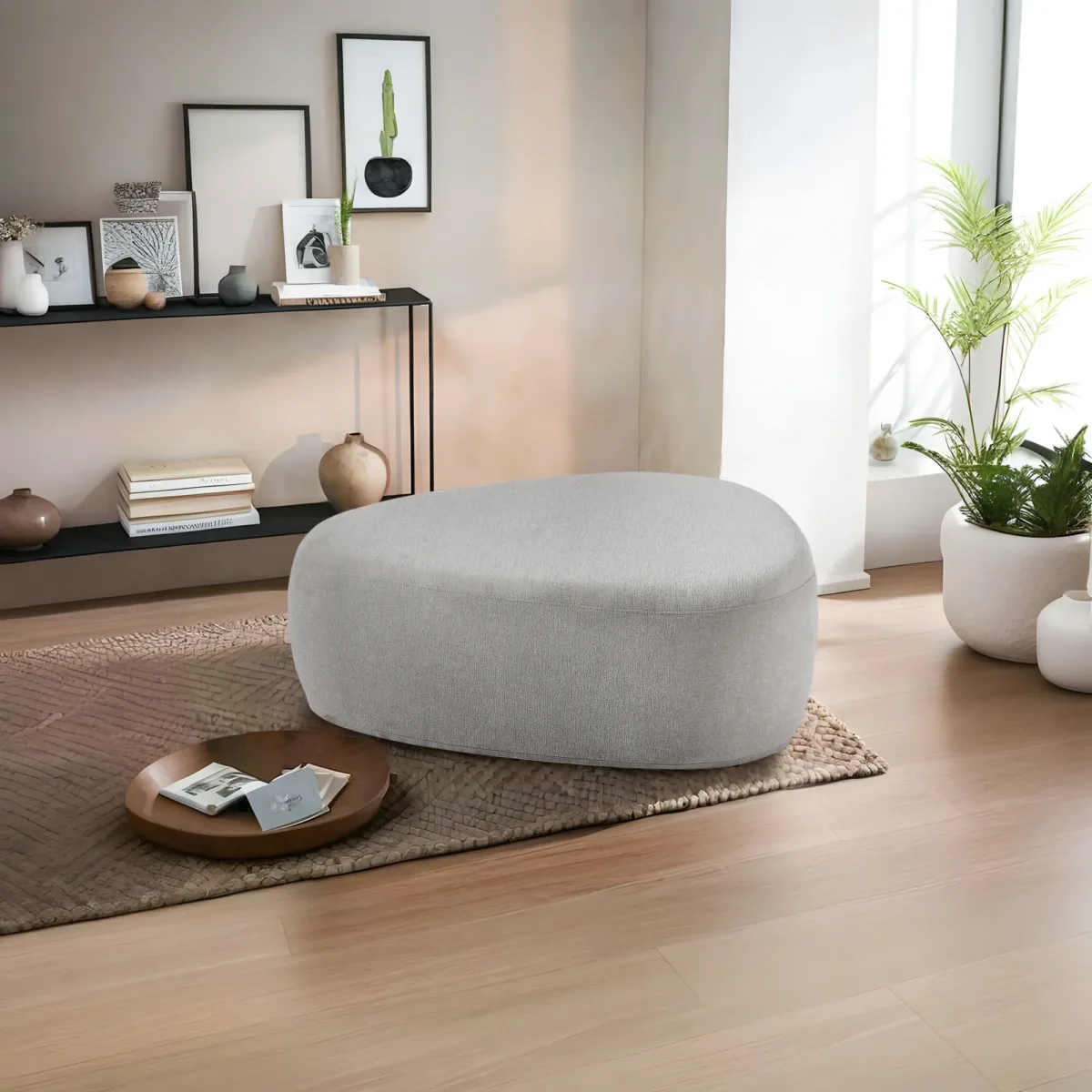 Adna Triangular Upholstered Ottoman - Image 13