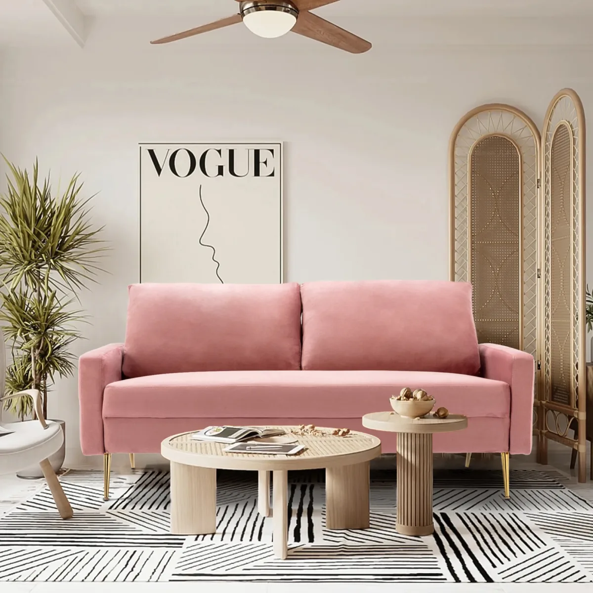 Intosh 69'' Velvet Sofa - Image 6