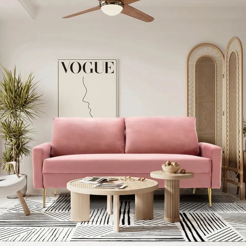 Intosh 69'' Velvet Sofa - Image 6