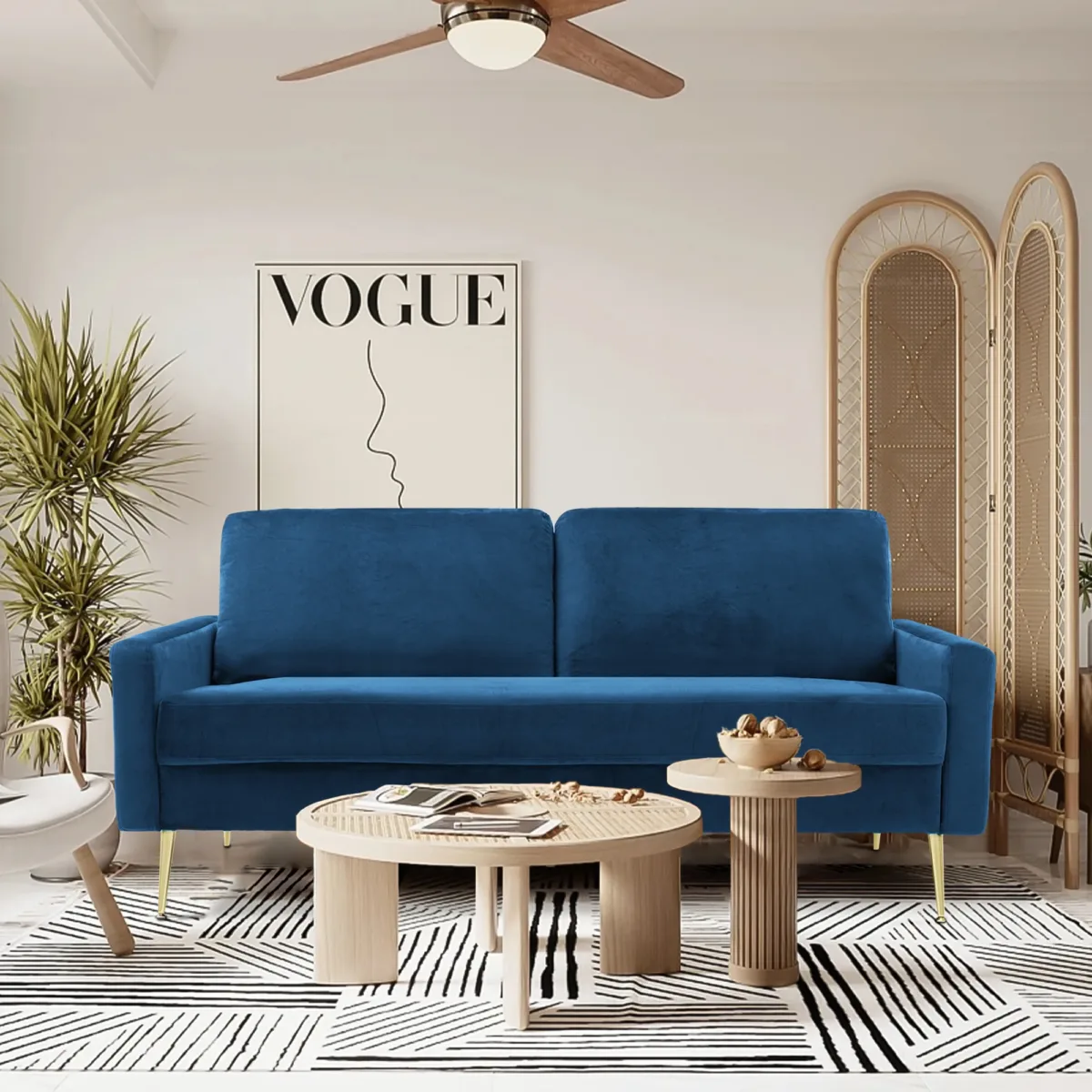 Intosh 69'' Velvet Sofa - Image 5