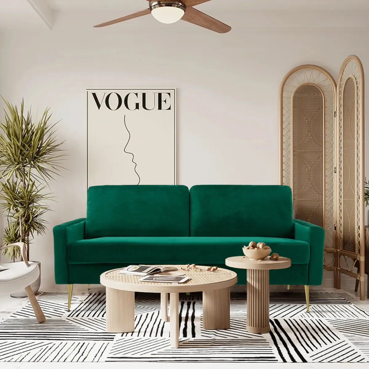 Intosh 69'' Velvet Sofa - Image 7