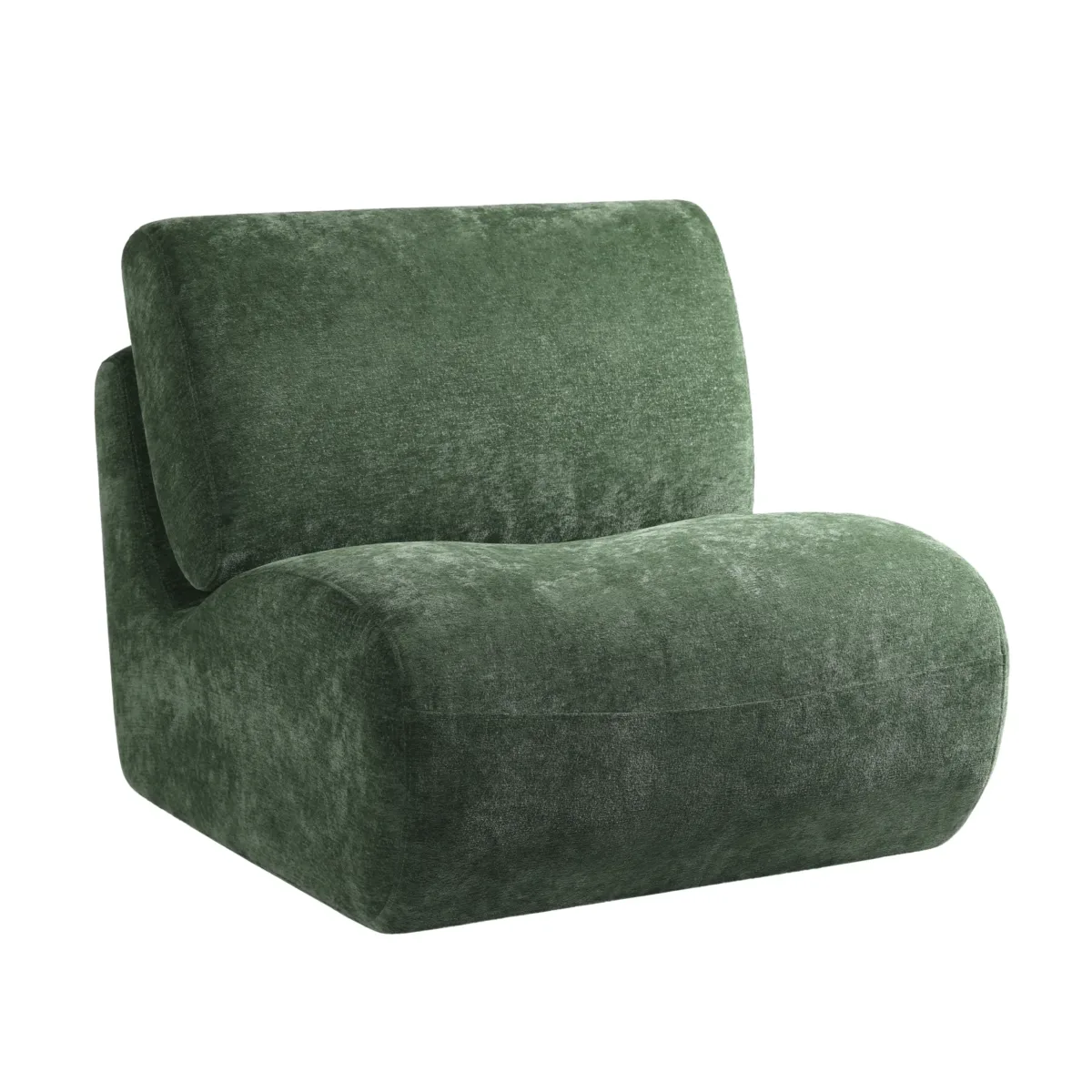 360 Swivel Upholstered Armless Leisure Chair - Image 4