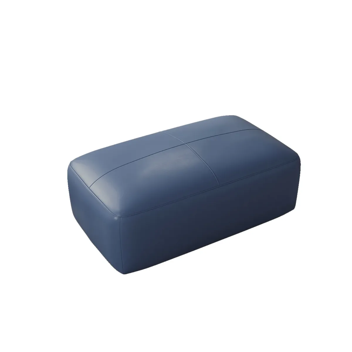 Hustle Square Top-Grain Genuine Leather Ottoman - Image 6