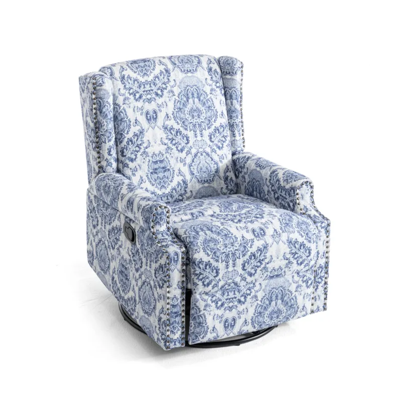Upholstered Swivel Recliner - Image 4
