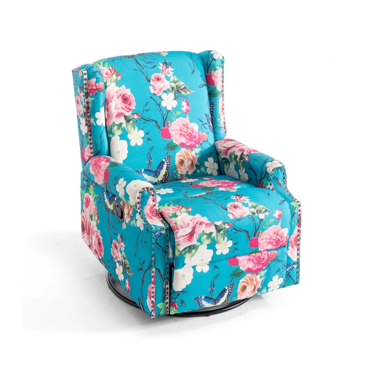 Upholstered Swivel Recliner - Image 5