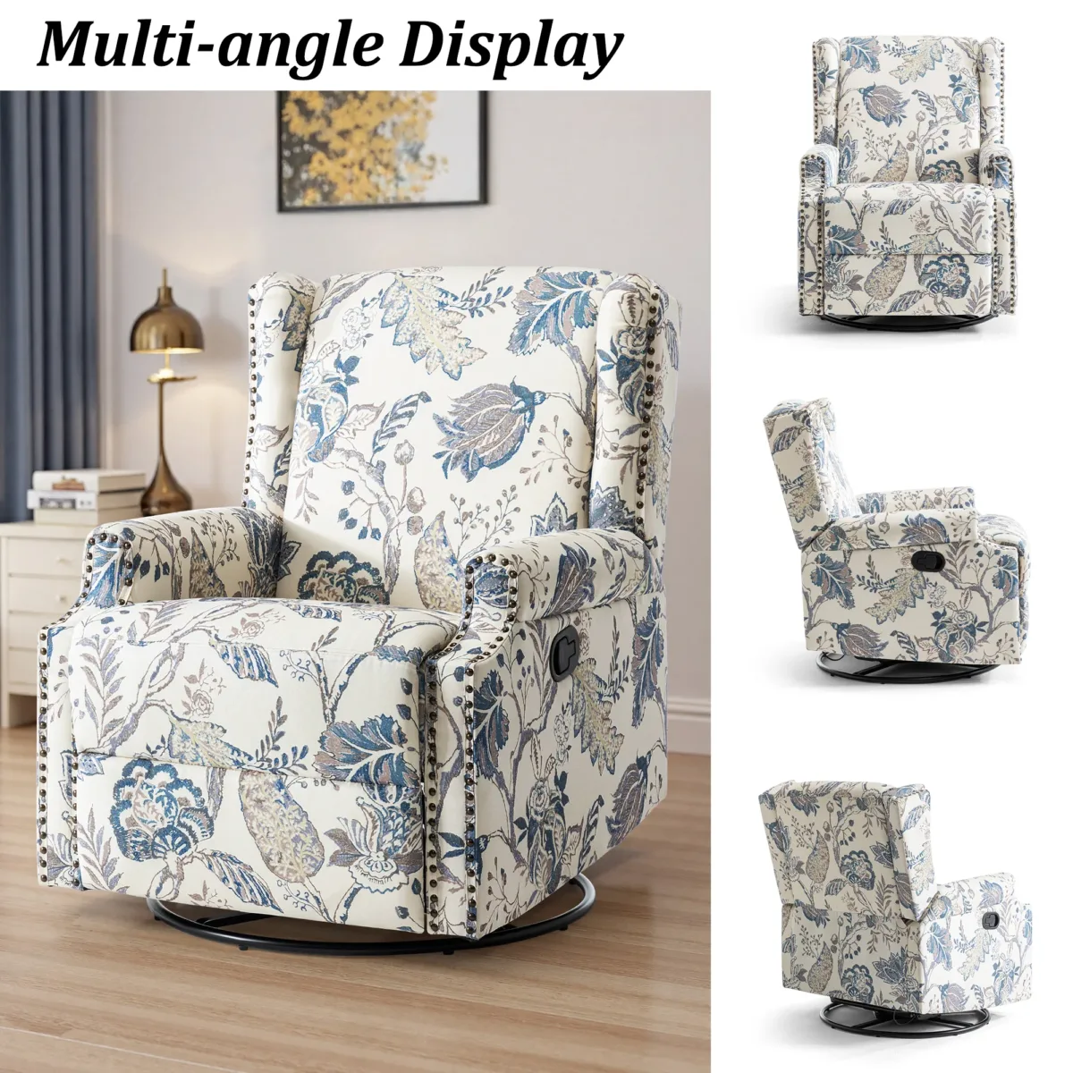 Upholstered Swivel Recliner - Image 11