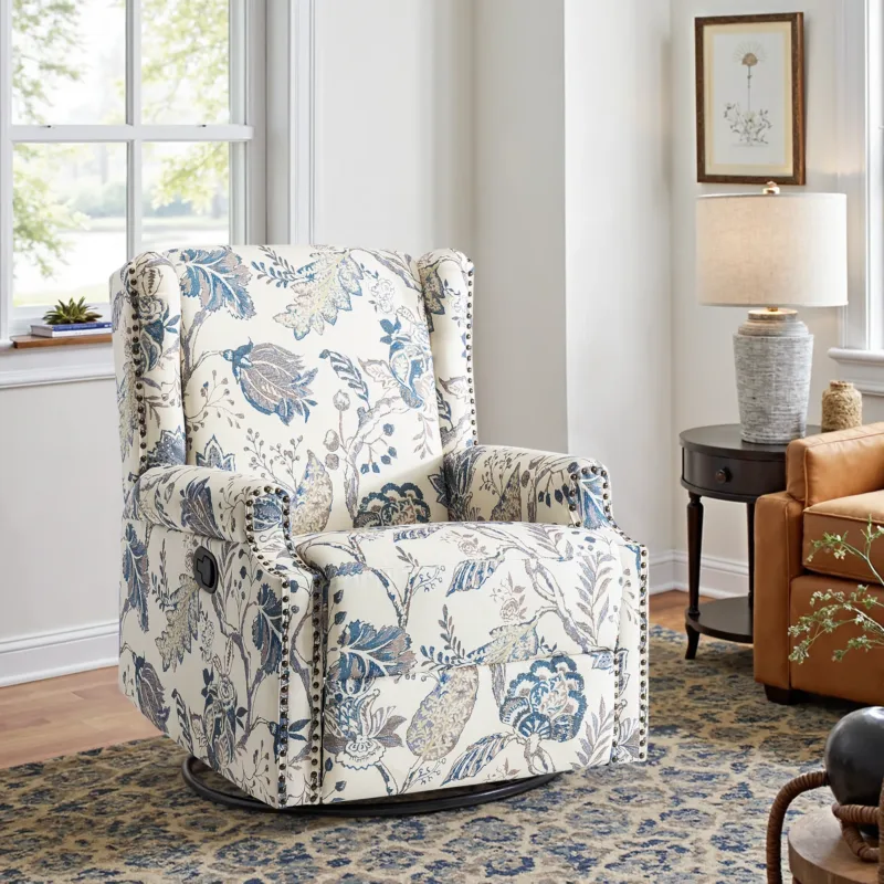 Upholstered Swivel Recliner - Image 12