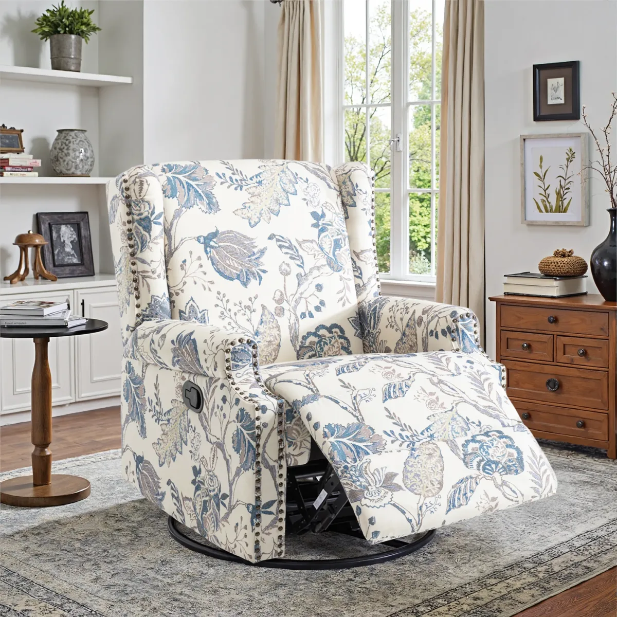 Upholstered Swivel Recliner - Image 13