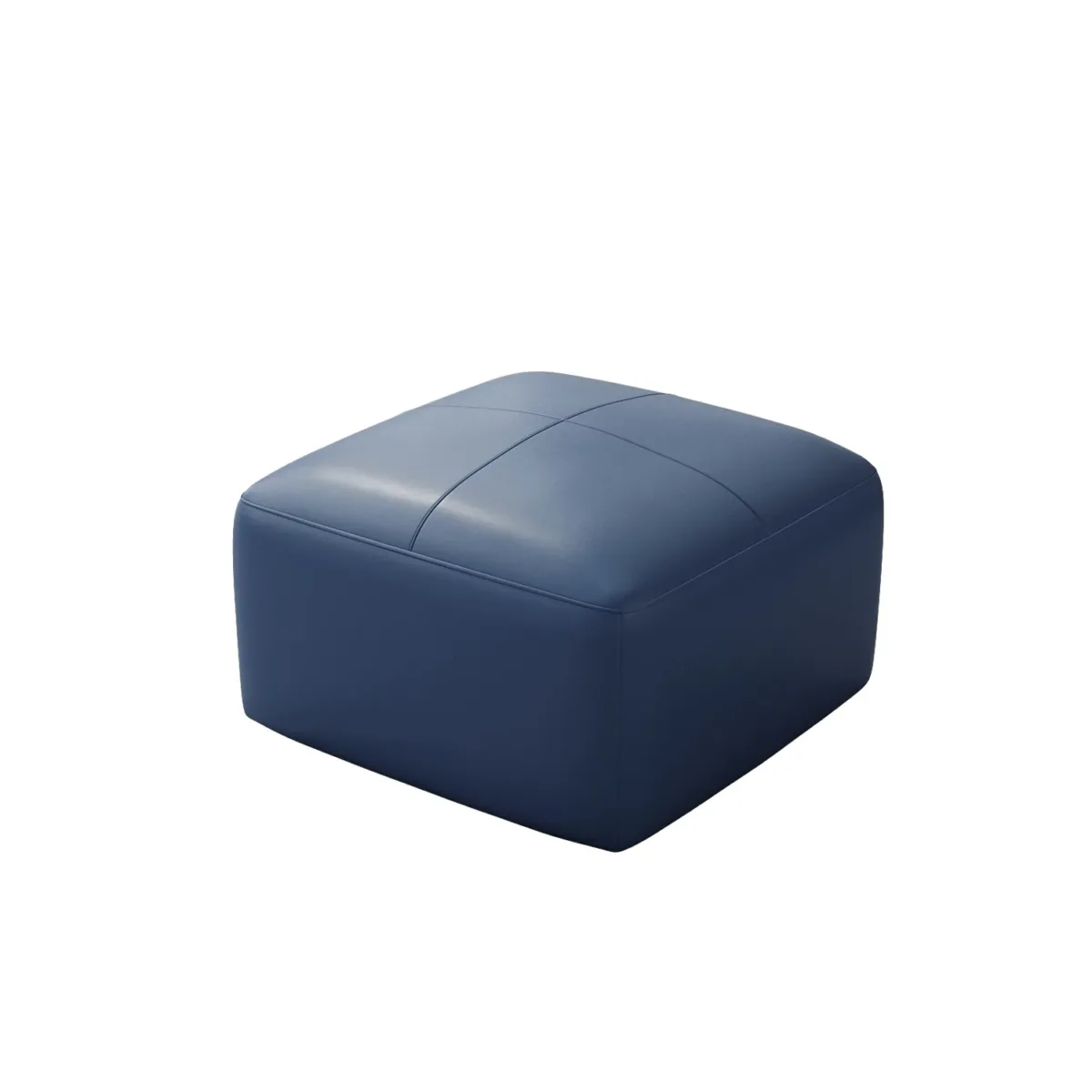 Hustle Square Top-Grain Genuine Leather Ottoman - Image 4
