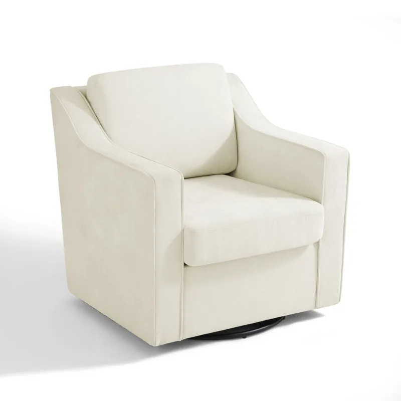 Upholstered Swivel Armchair - Image 3