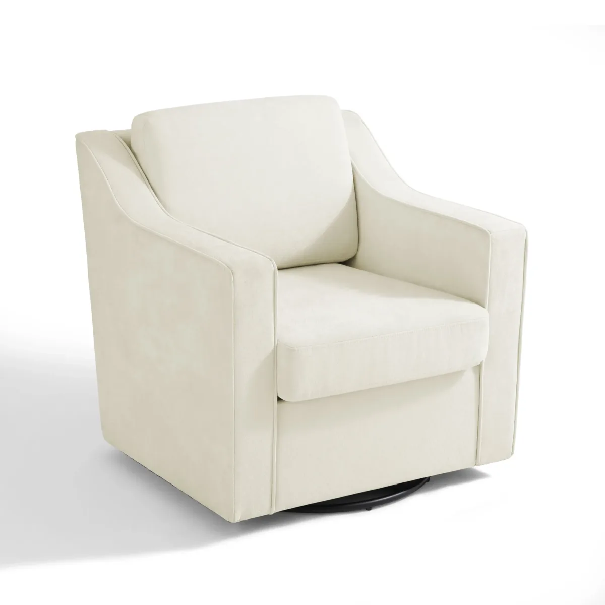Upholstered Swivel Armchair - Image 3