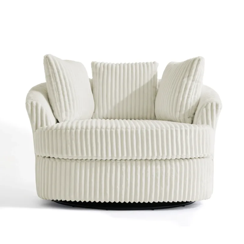 Swivel Barrel Chair