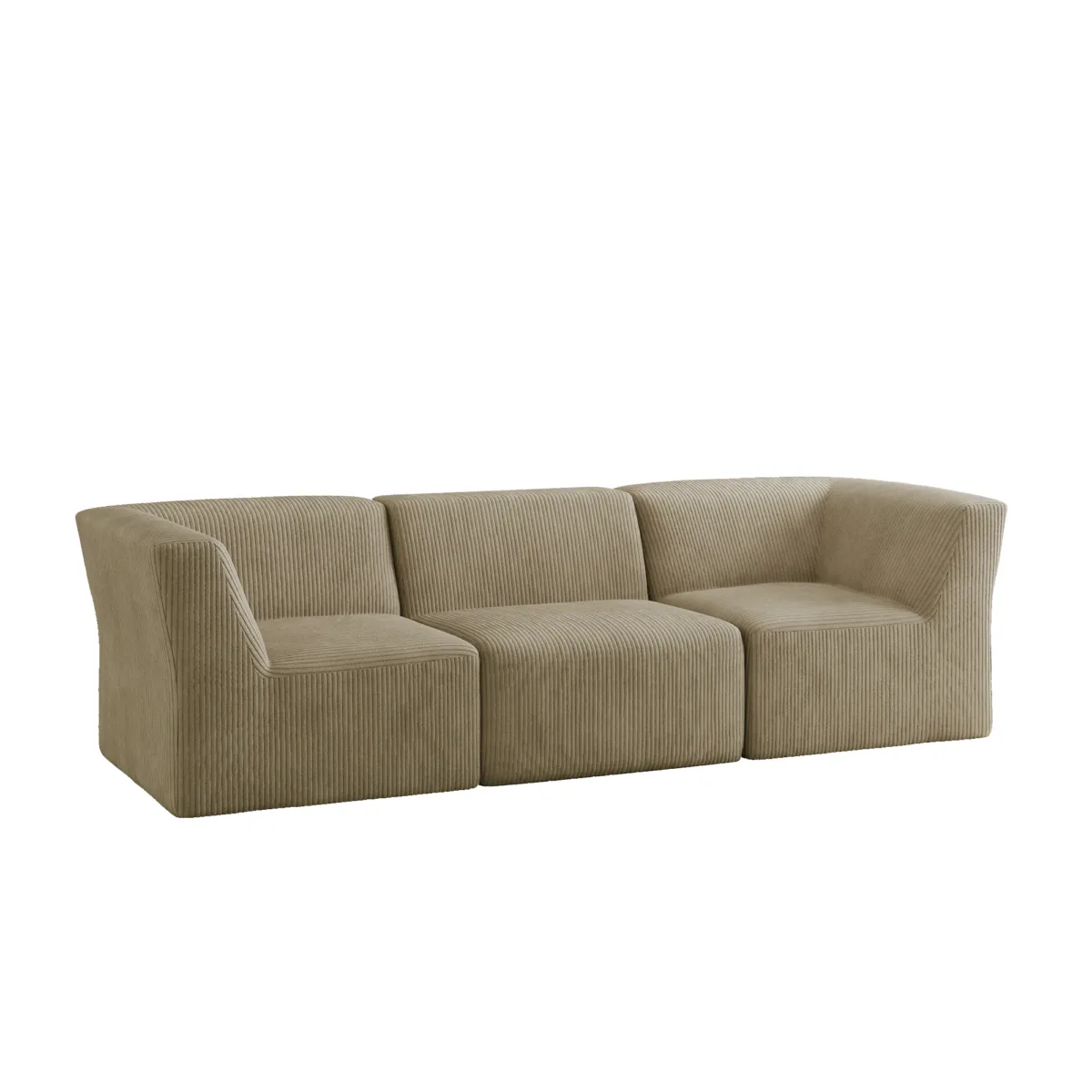 3 - Piece Corduroy Sectional - Image 2