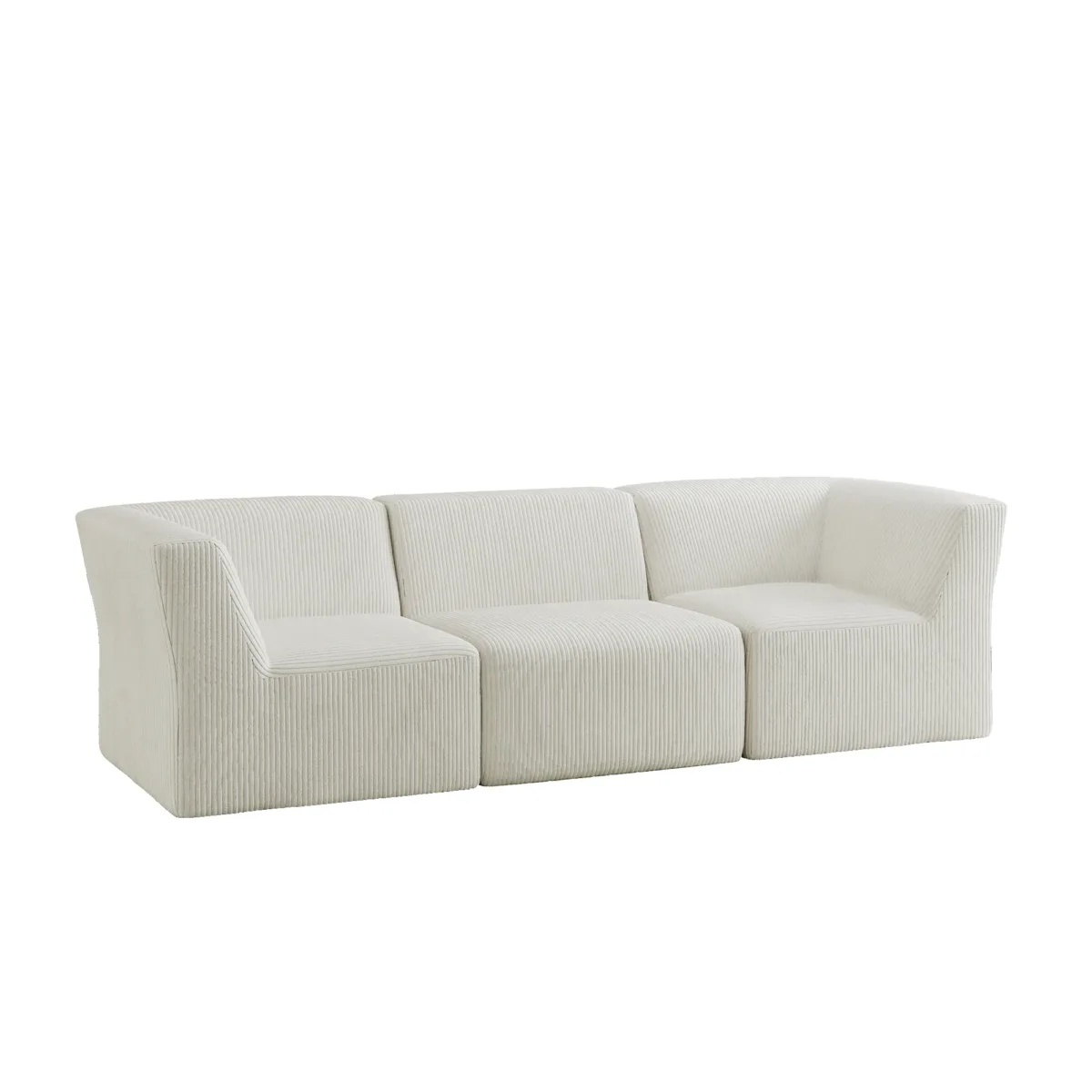 3 - Piece Corduroy Sectional - Image 1