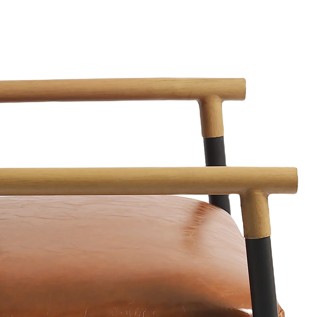 Dajauna Midcentury Modern Upholstered Metal Frame Arm Accent Chair - Image 12