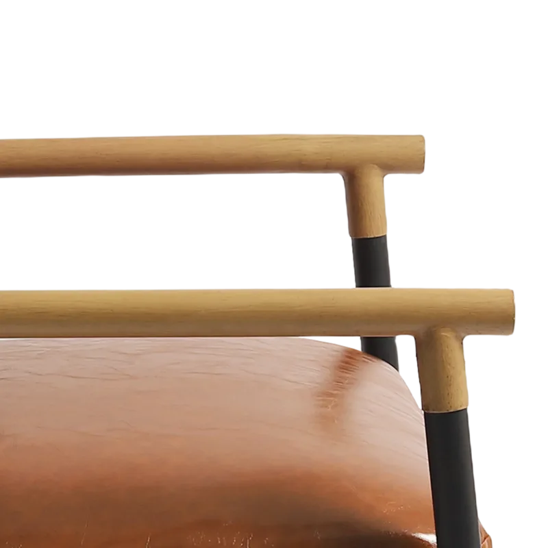 Dajauna Midcentury Modern Upholstered Metal Frame Arm Accent Chair - Image 12