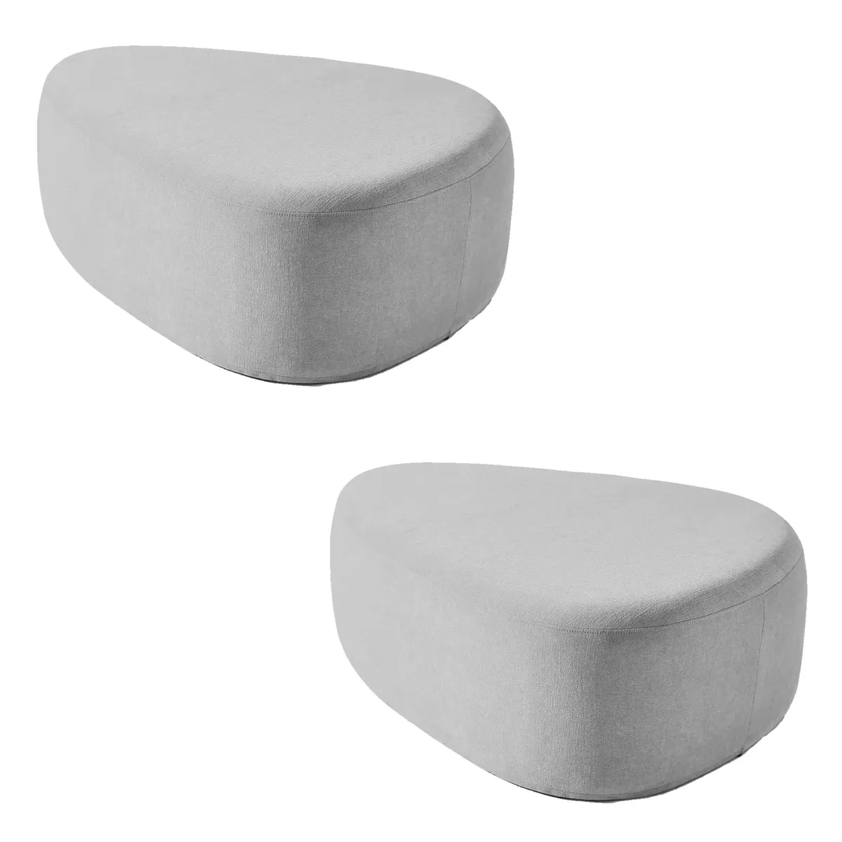 Adna Triangular Upholstered Ottoman (Set of 2) - Image 10