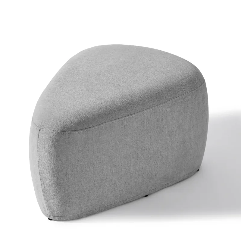 Adna Triangular Upholstered Ottoman - Image 2