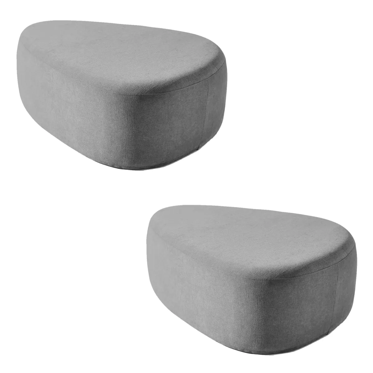Adna Triangular Upholstered Ottoman (Set of 2) - Image 7