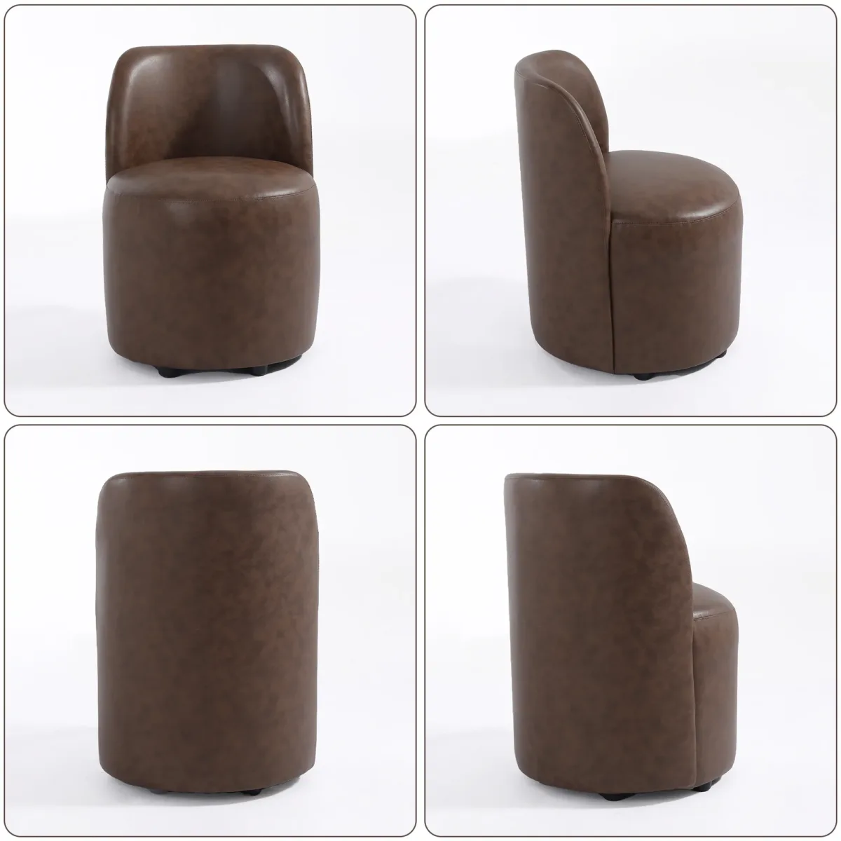 Minimalist Designed Barrel Dining Chair - Image 11