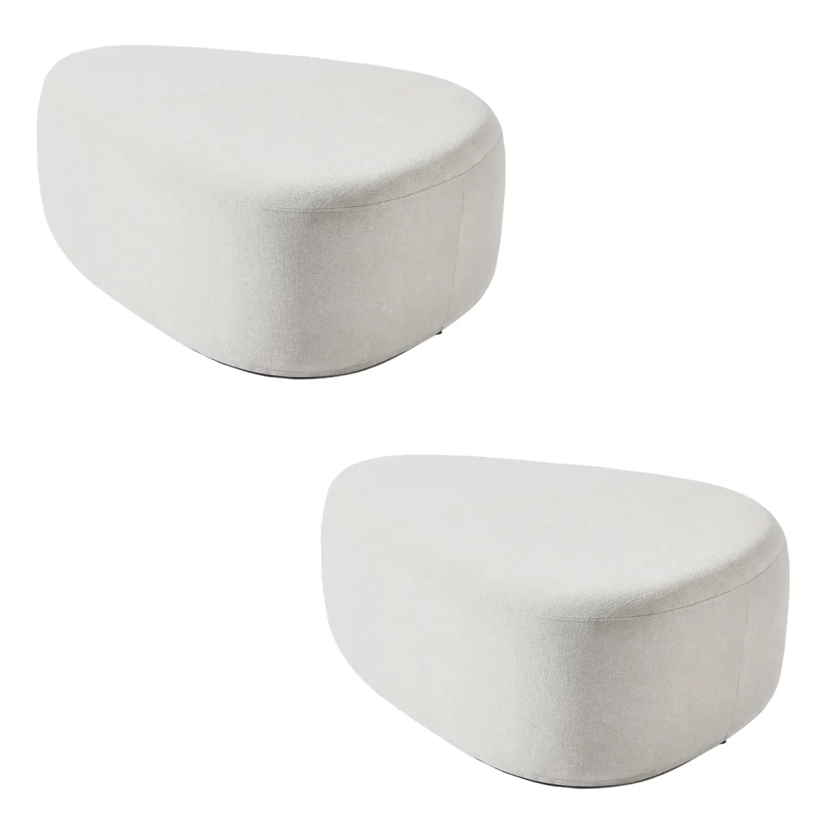 Adna Triangular Upholstered Ottoman (Set of 2) - Image 6