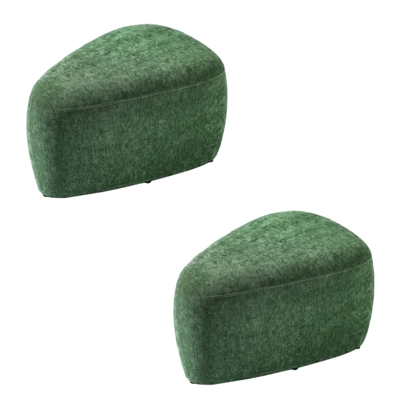 Adna Triangular Upholstered Ottoman (Set of 2) - Image 4