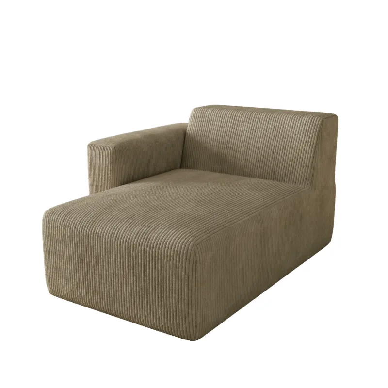 Camelle Right Arm Facing Corduroy Chaise Lounge - Image 2