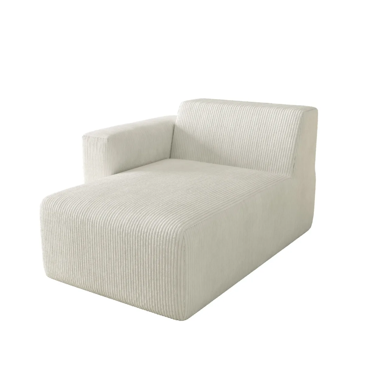 Camelle Right Arm Facing Corduroy Chaise Lounge - Image 1