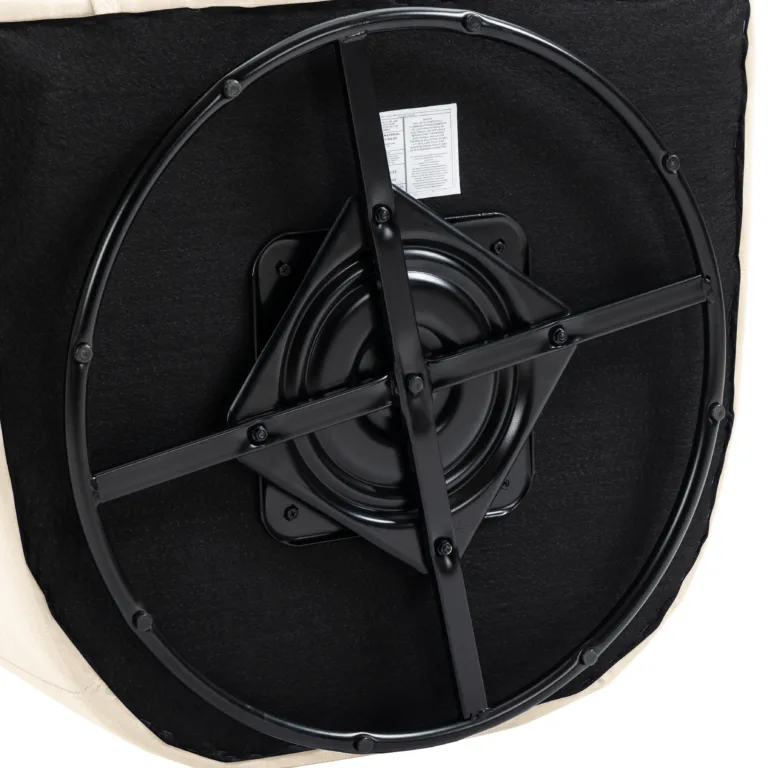 Swivel: Metal base, easy 360 spin