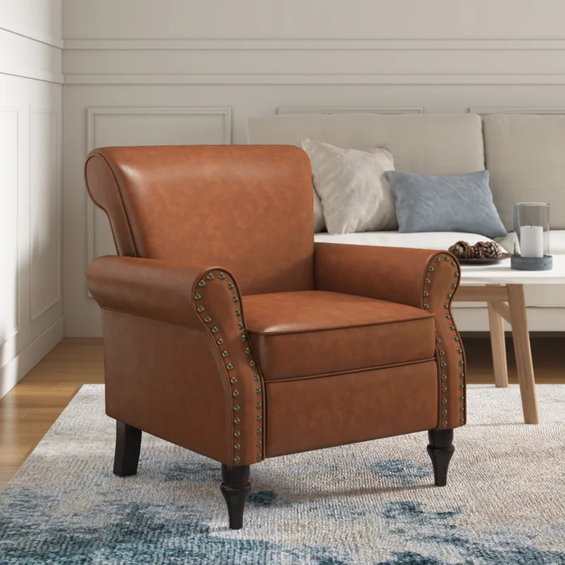 Aveloy French Country Rolled Arms Accent Chair - Image 8