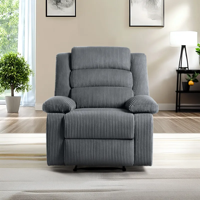 Faelor Modern Overstuffed Fabric Recliner - Image 7