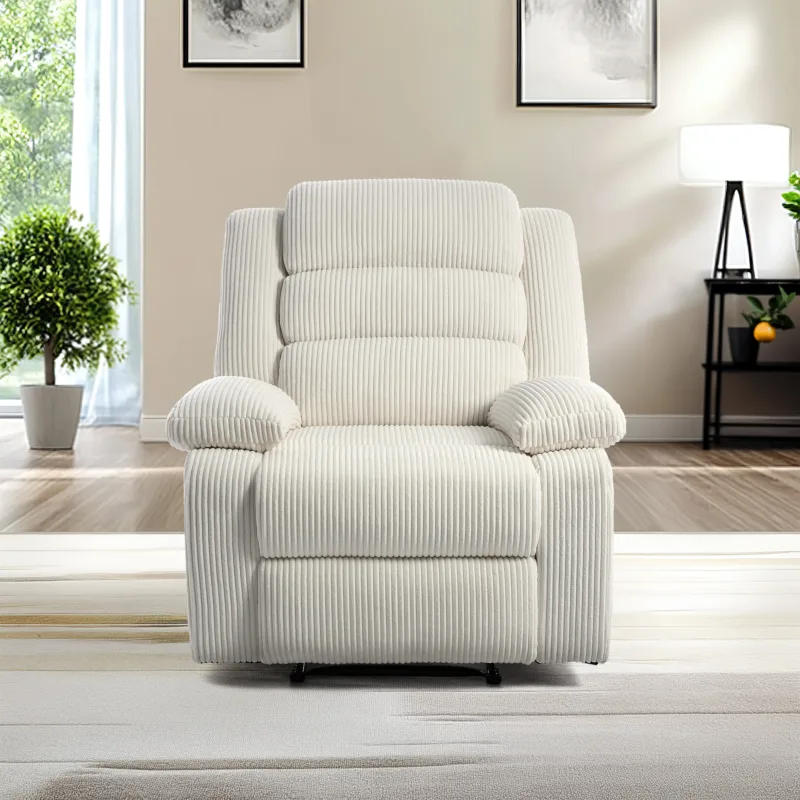 Faelor Modern Overstuffed Fabric Recliner - Image 8