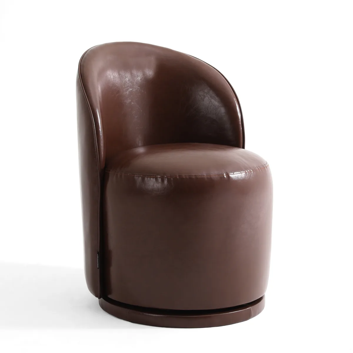 Talinne Modern Fully Assembled Swivel Barrel Dining Chair - Image 2