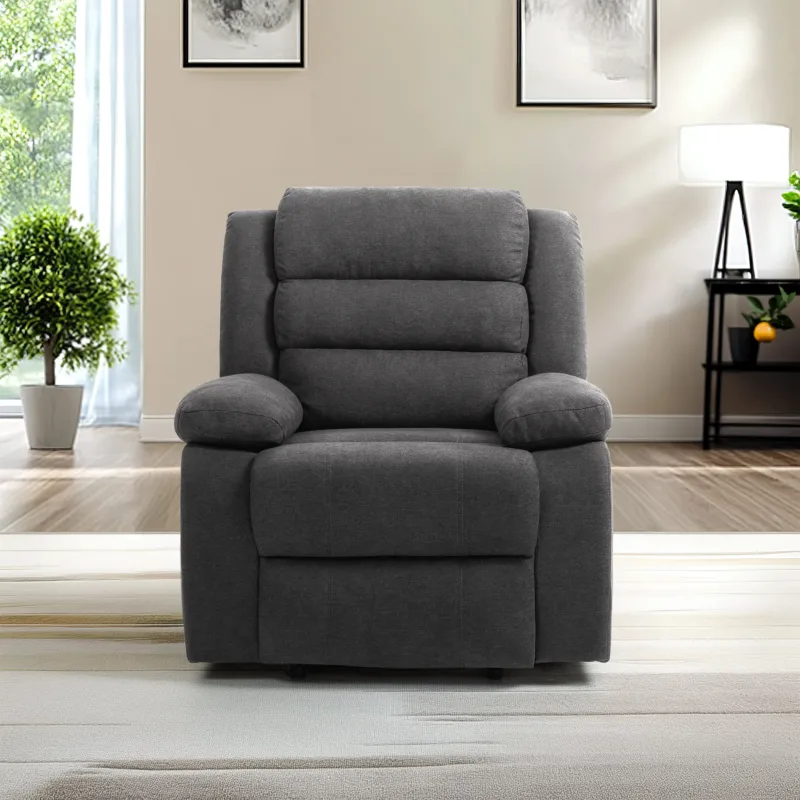 Faelor Modern Overstuffed Fabric Recliner - Image 3