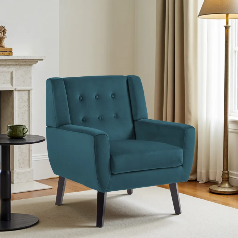 Orsona Button Tufted Fabric Accent Chair - Image 14