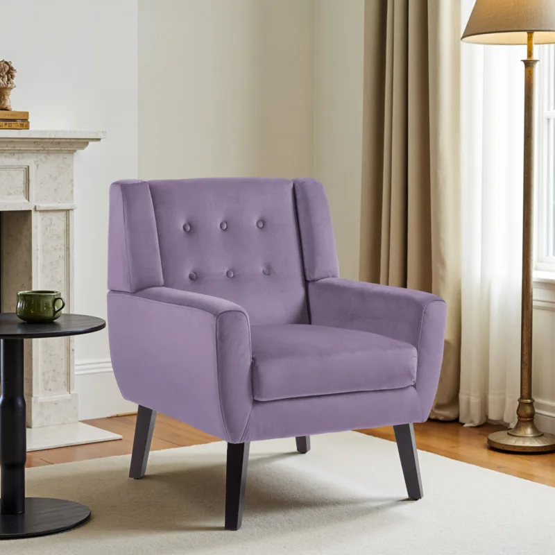 Orsona Button Tufted Fabric Accent Chair - Image 9