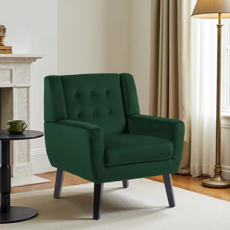 Orsona Button Tufted Fabric Accent Chair - Image 10