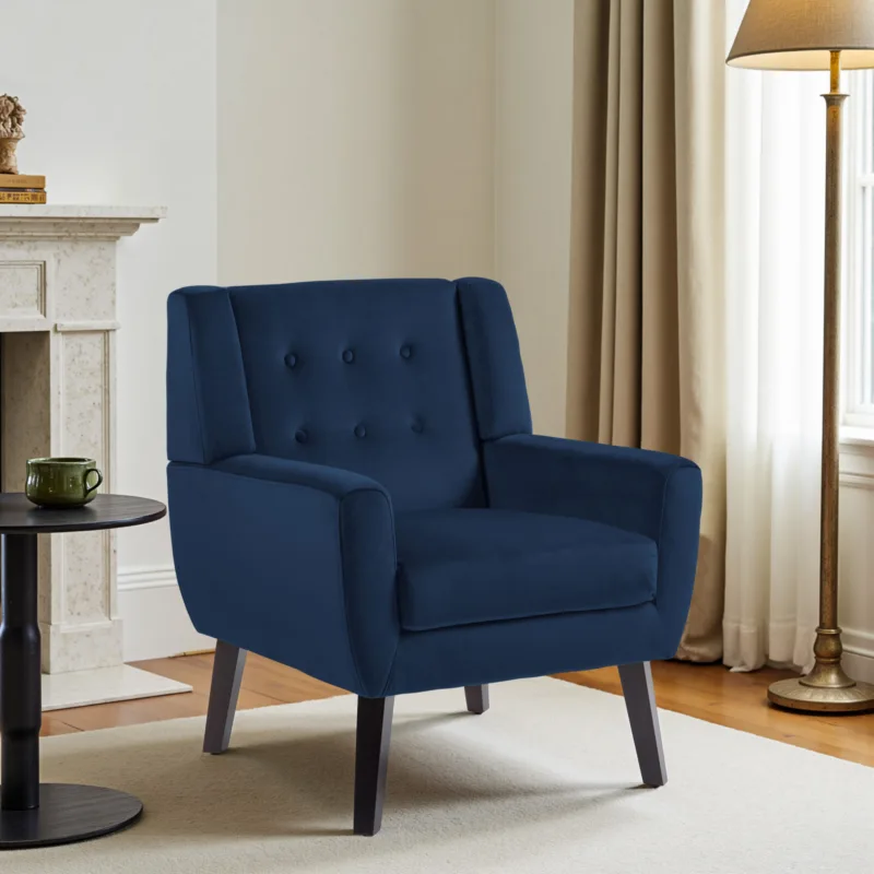 Orsona Button Tufted Fabric Accent Chair - Image 11