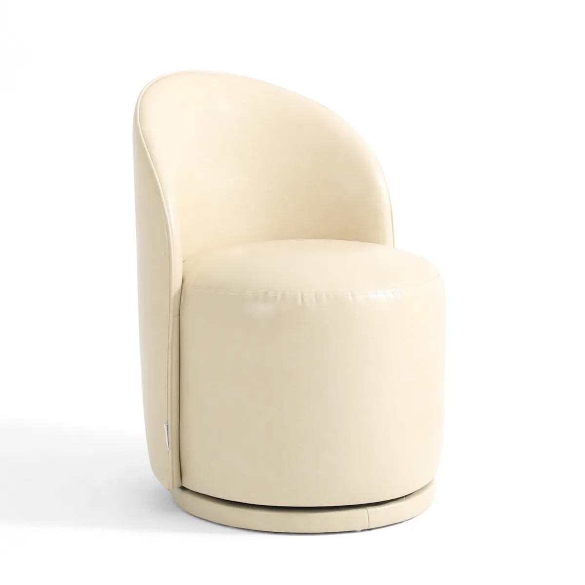 Talinne Modern Fully Assembled Swivel Barrel Dining Chair - Image 5