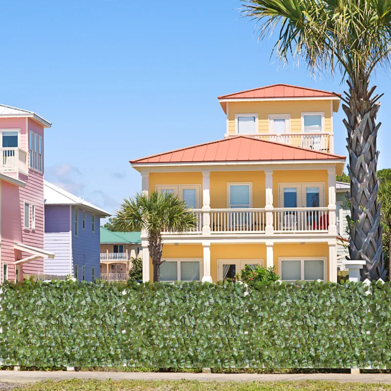 Evaren 50" H x 32" W Expandable Artificial Hedge Ivy Fence - Image 2