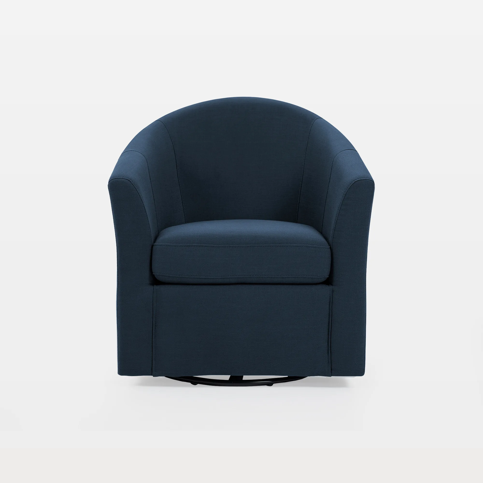 CH0023-MAIN Kianor Modern Upholstered Swivel Barrel Chair - Image 1