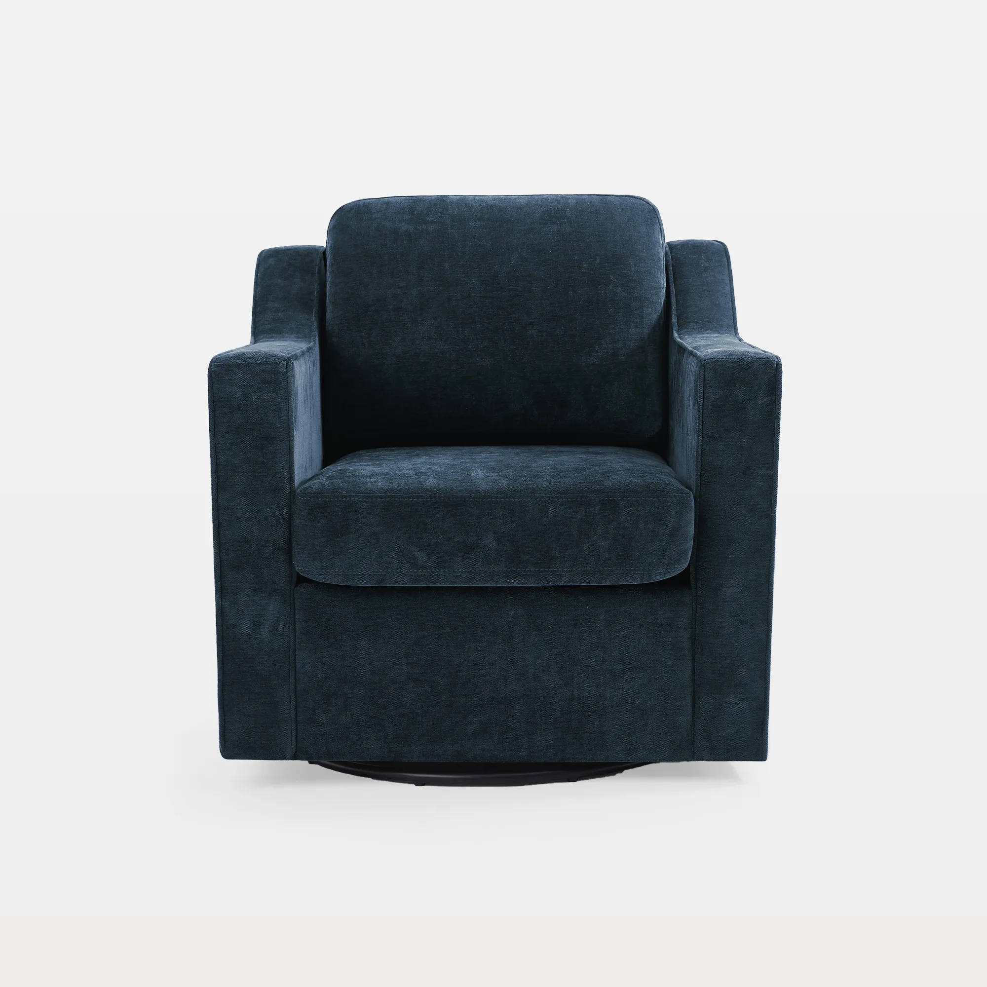 CH0064-MAIN Sevra Modern Upholstered Swivel Armchair - Image 1
