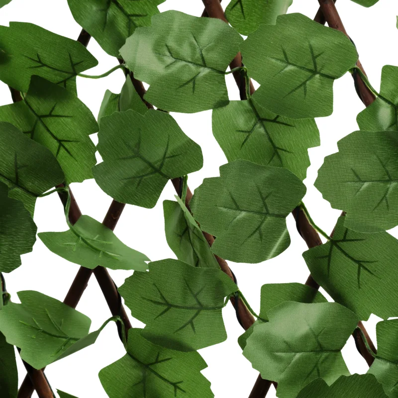Evaren 50" H x 32" W Expandable Artificial Hedge Ivy Fence - Image 9