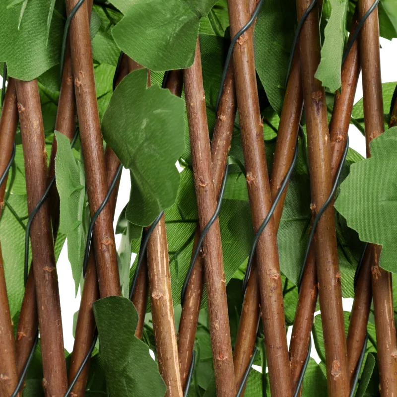 Evaren 50" H x 32" W Expandable Artificial Hedge Ivy Fence - Image 11