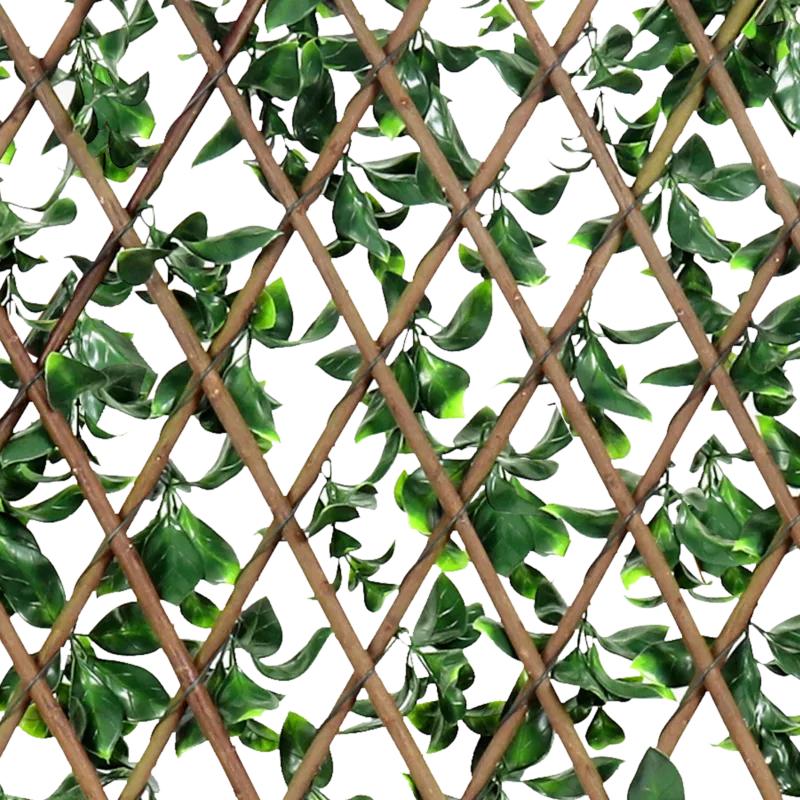 Gisera 50" H x 32" W Expandable Artificial Hedge Gardenia Fence - Image 11