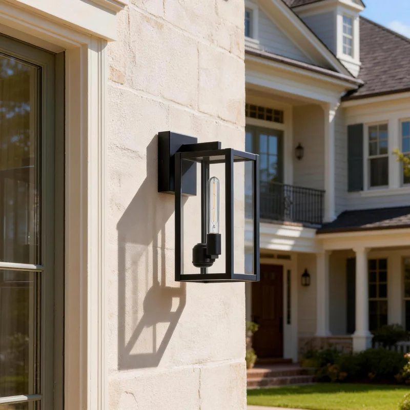 Nerie Modern Industrial Tube Bulbs Outdoor Wall Lantern Light - Image 2