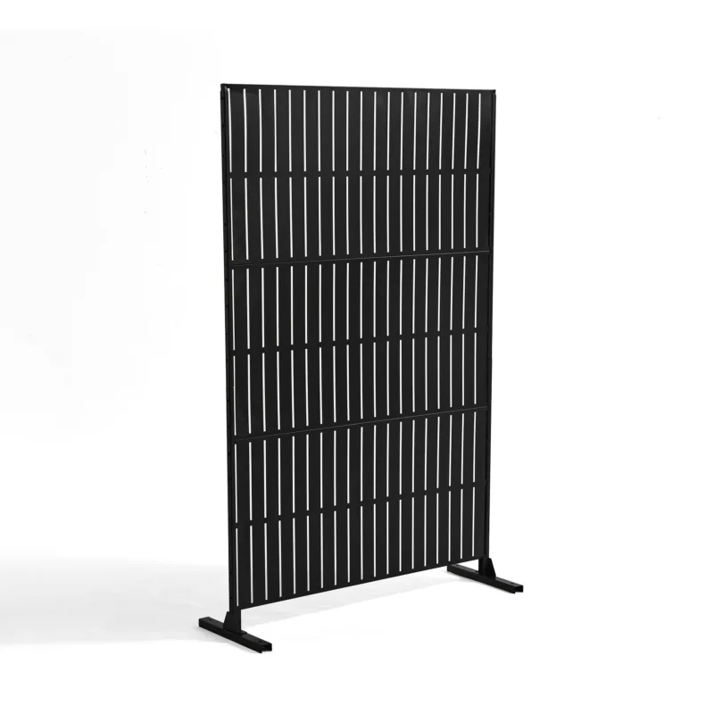 Brenek 6 ft H x 4 ft W Slatted Galvanized Steel Outdoor Privacy Screen - Image 4